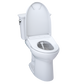 TOTO MW7864736CEG#01 Drake Transitional WASHLET+ Two-Piece Elongated 1.28 GPF TORNADO FLUSH Toilet with S7A Contemporary Bidet Seat , Cotton White