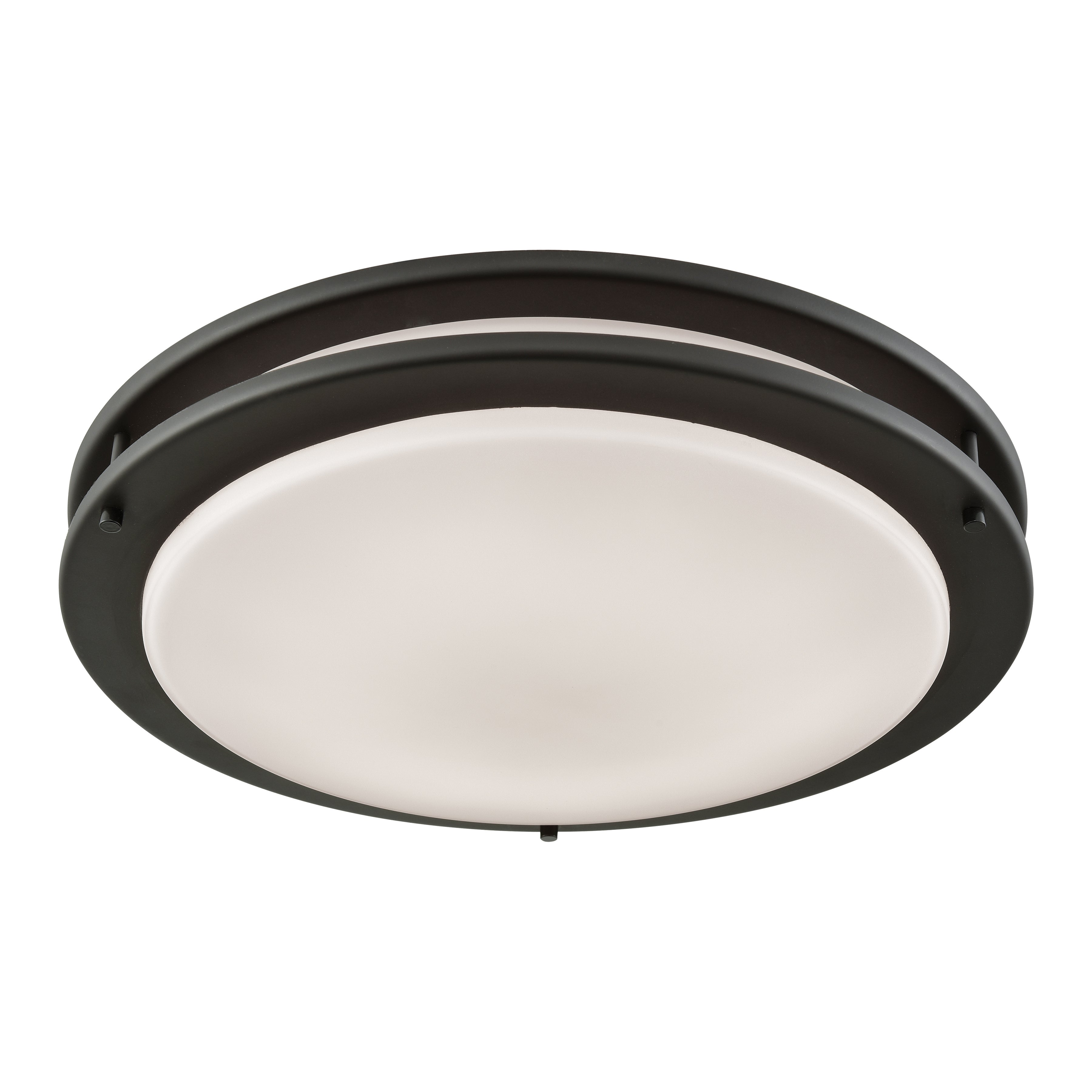 THOMAS CL782021 Clarion 15'' Wide 1-Light Flush Mount - Oil Rubbed Bronze