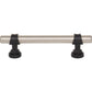 TOP KNOBS M2707 Bit 3 3/4" Center to Center Bar Pull - Pewter Antique and Flat Black