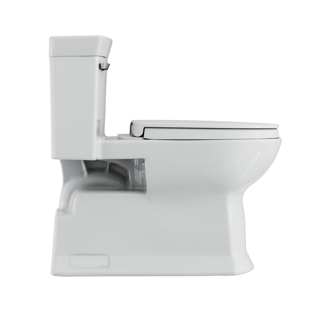 TOTO MS964124CEFG#01 Soiree One Piece Elongated 1.28 Gpf Universal Height Skirted Toilet With Cefiontect - Cotton White