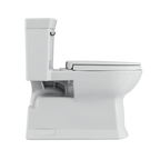 TOTO MS964124CEFG#01 Soiree One Piece Elongated 1.28 Gpf Universal Height Skirted Toilet With Cefiontect - Cotton White