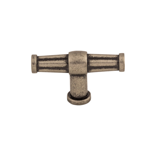 TOP KNOBS TK194PTA Luxor 2 1/2" Length Bar Knob - Pewter Antique