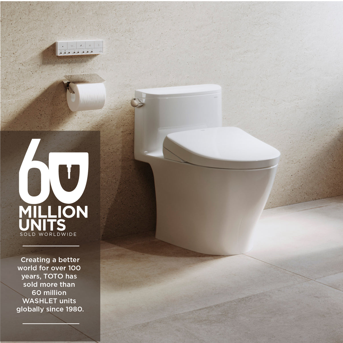 TOTO SW4726#12 Washlet S7 Electronic Bidet Toilet Seat With Ewater+ Bowl And Wand Cleaning - Sedona Beige