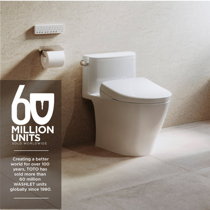 TOTO SW4736AT40#01 Washlet+ S7A Electronic Bidet Toilet Seat With Ewater+ Bowl And Wand Cleaning - Cotton White