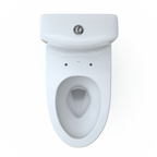TOTO CST446CEMGN#01 Aquia Iv Two-Piece Elongated Dual Flush 1.28 And 0.9 Gpf Skirted Toilet With Cefiontect - Cotton White