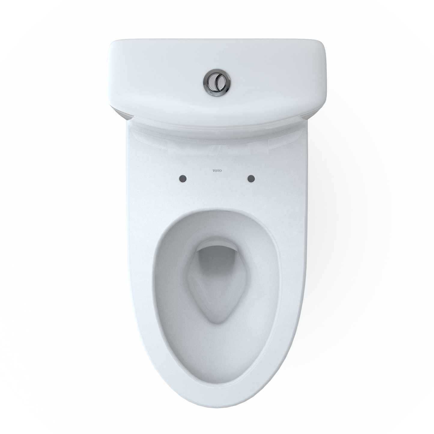 TOTO CST446CEMGN#01 Aquia Iv Two-Piece Elongated Dual Flush 1.28 And 0.9 Gpf Skirted Toilet With Cefiontect - Cotton White