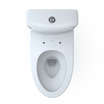 TOTO CST446CEMGN#01 Aquia Iv Two-Piece Elongated Dual Flush 1.28 And 0.9 Gpf Skirted Toilet With Cefiontect - Cotton White