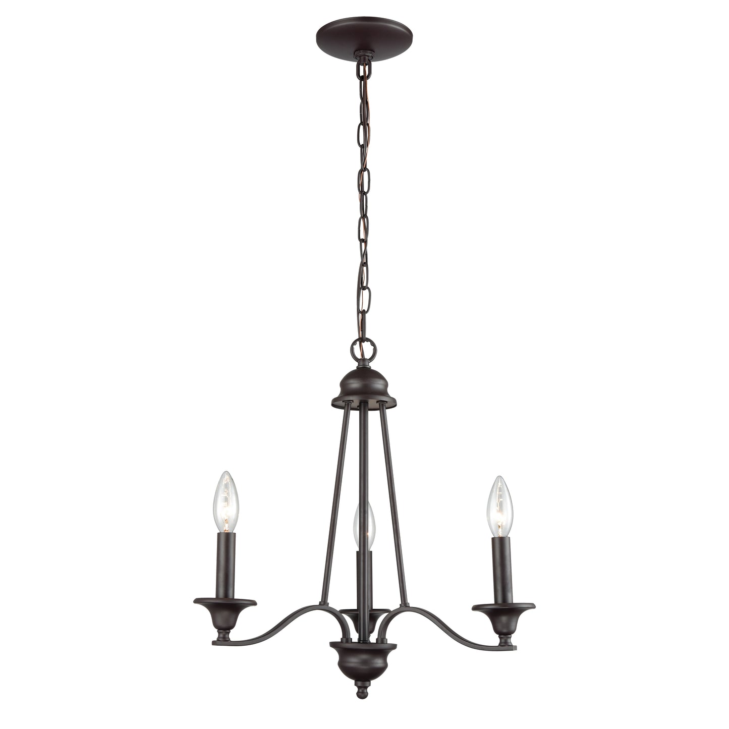 THOMAS CN110321 Farmington 18'' Wide 3-Light Chandelier - Oil Rubbed Bronze