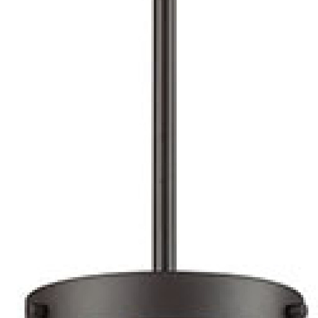 THOMAS CN120041 Beckett 12'' Wide 1-Light Mini Pendant - Oil Rubbed Bronze with White Glass