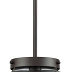 THOMAS CN129041 Beckett 12'' Wide 1-Light Mini Pendant - Oil Rubbed Bronze with Clear Glass