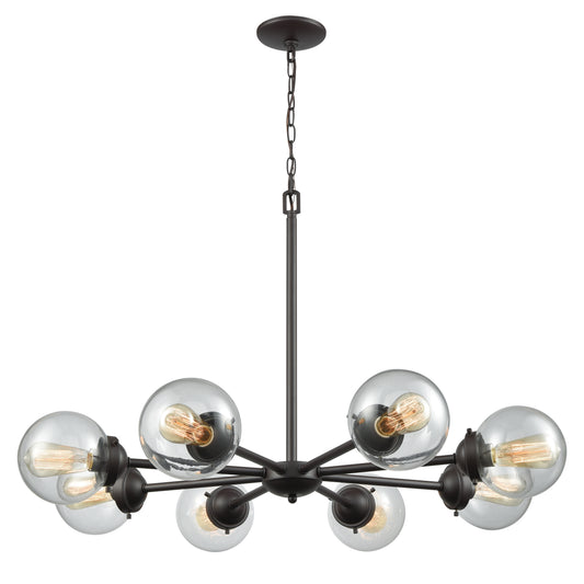 THOMAS CN129821 Beckett 37'' Wide 8-Light Chandelier - Oil Rubbed Bronze