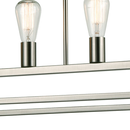 THOMAS CN150522 Williamsport 37'' Wide 5-Light Linear Chandelier - Brushed Nickel