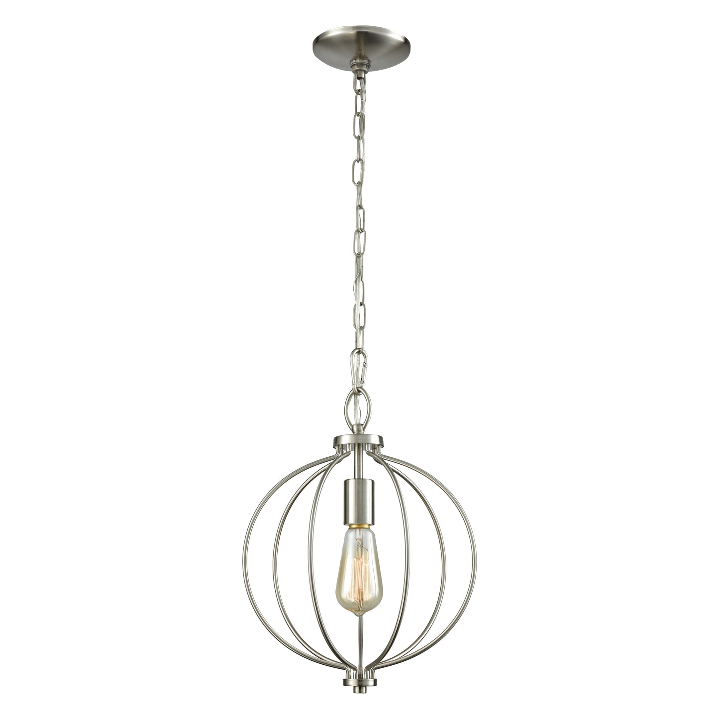 THOMAS CN15712 Williamsport 11'' Wide 1-Light Mini Pendant - Brushed Nickel
