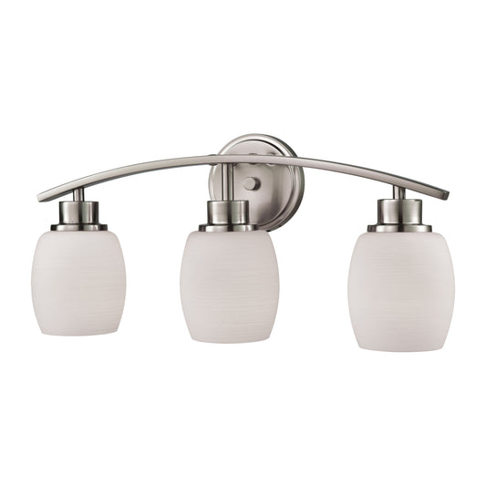 THOMAS CN170312 Casual Mission 20'' Wide 3-Light Vanity Light - Brushed Nickel