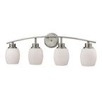 THOMAS CN170412 Casual Mission 28'' Wide 4-Light Vanity Light - Brushed Nickel