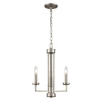 THOMAS CN240322 West End 15'' Wide 3-Light Chandelier - Brushed Nickel