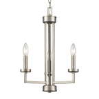 THOMAS CN240322 West End 15'' Wide 3-Light Chandelier - Brushed Nickel