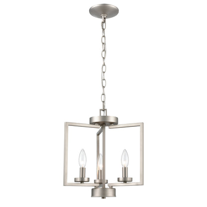 THOMAS CN240382 West End 14.5'' Wide 3-Light Semi Flush Mount - Brushed Nickel