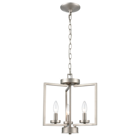 THOMAS CN240382 West End 14.5'' Wide 3-Light Semi Flush Mount - Brushed Nickel