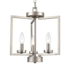 THOMAS CN240382 West End 14.5'' Wide 3-Light Semi Flush Mount - Brushed Nickel