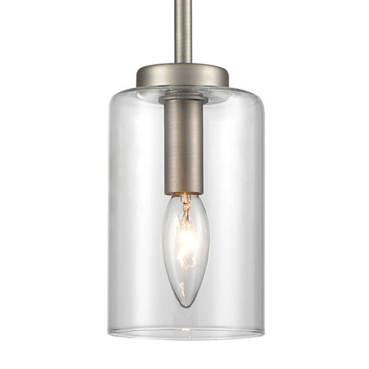 THOMAS CN240512 West End 4.75'' Wide 1-Light Mini Pendant - Brushed Nickel