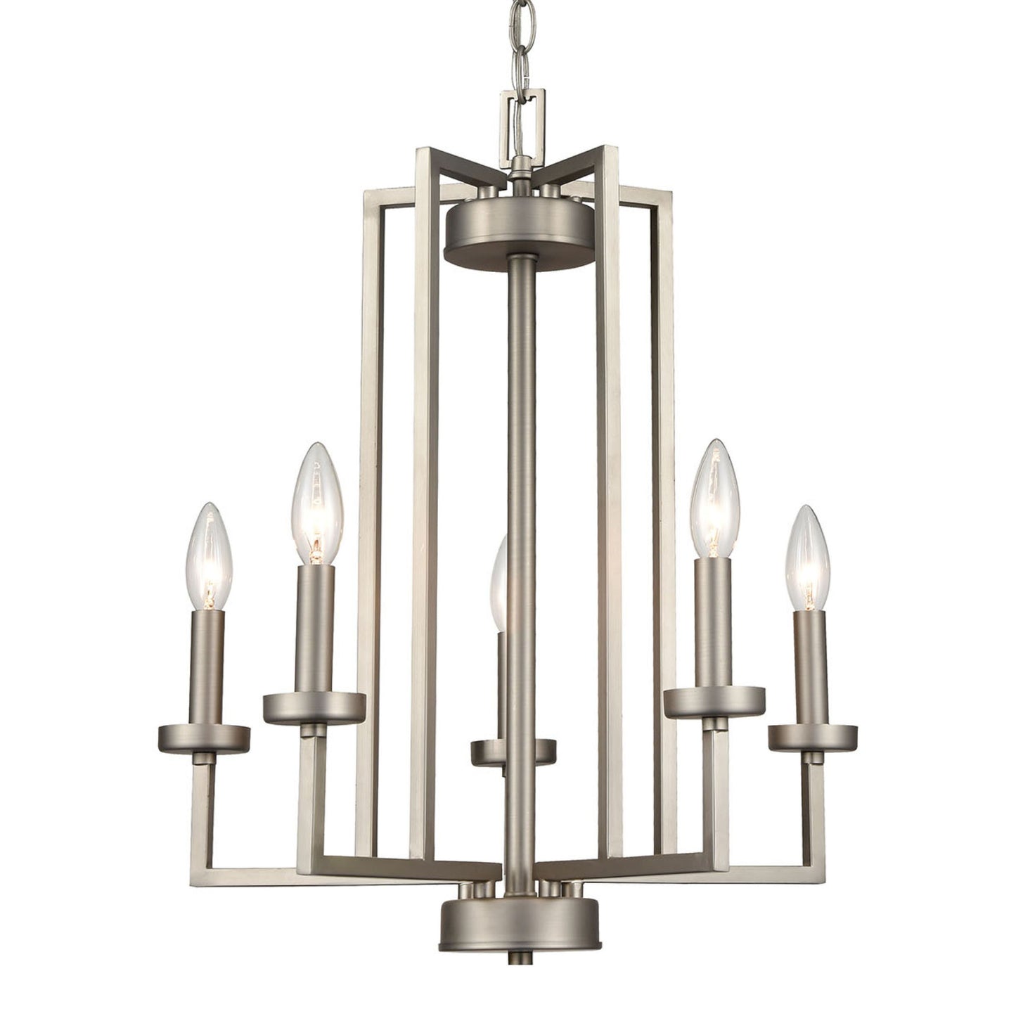 THOMAS CN240522 West End 20'' Wide 6-Light Chandelier - Brushed Nickel