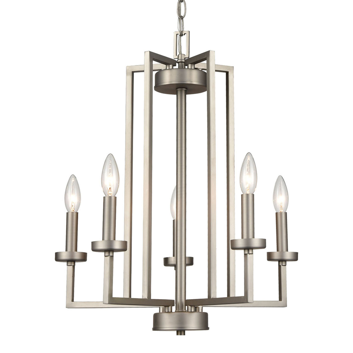 THOMAS CN240522 West End 20'' Wide 6-Light Chandelier - Brushed Nickel