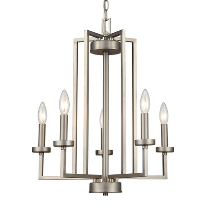 THOMAS CN240522 West End 20'' Wide 6-Light Chandelier - Brushed Nickel