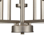 THOMAS CN240522 West End 20'' Wide 6-Light Chandelier - Brushed Nickel