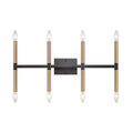 THOMAS CN260811 Notre Dame 8-Light Bath Bar in Oil Rubbed Bronze and Gold
