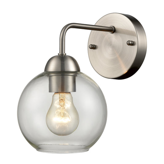 THOMAS CN280172 Astoria 9.5'' High 1-Light Sconce - Brushed Nickel