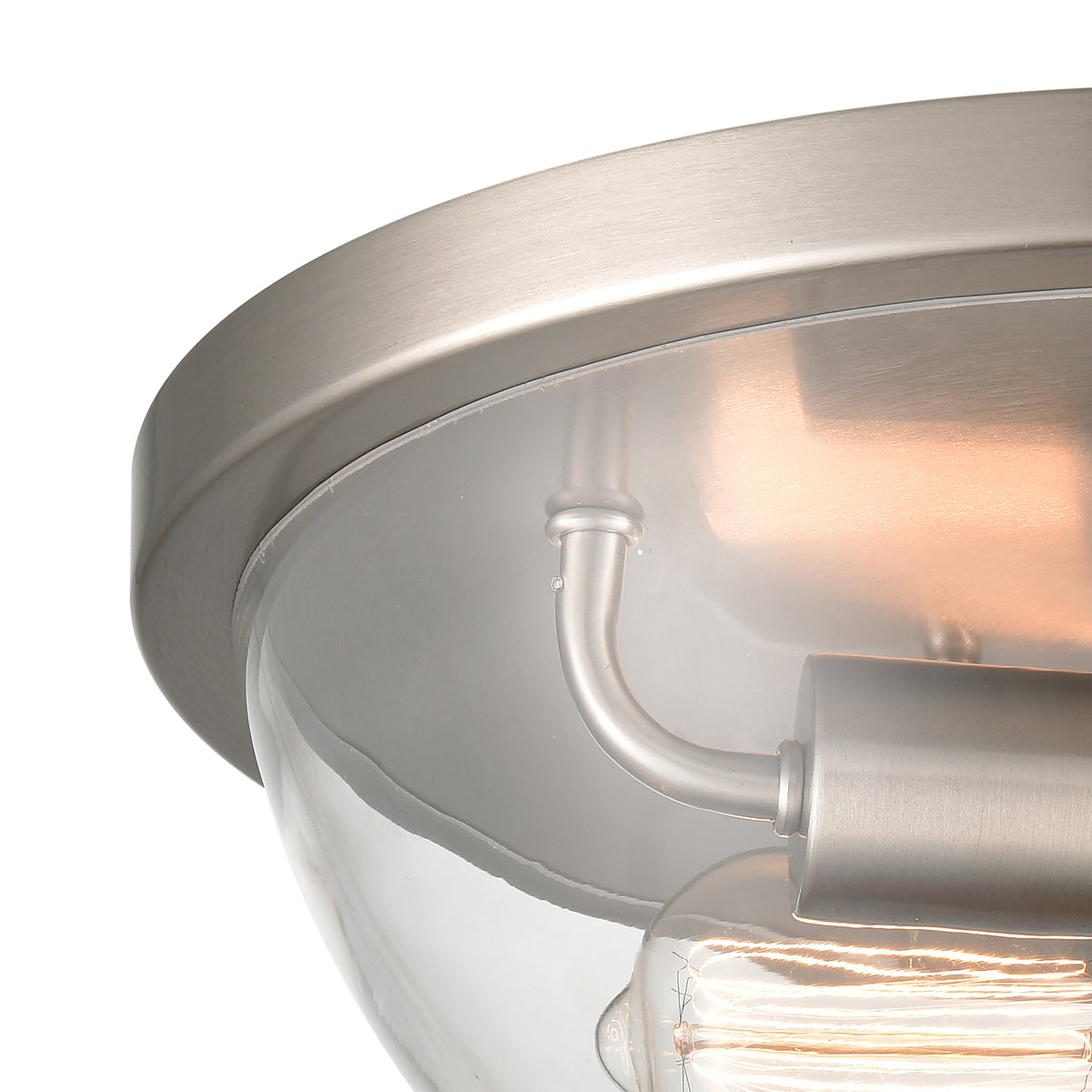 THOMAS CN280232 Astoria 13.5'' Wide 2-Light Flush Mount - Brushed Nickel