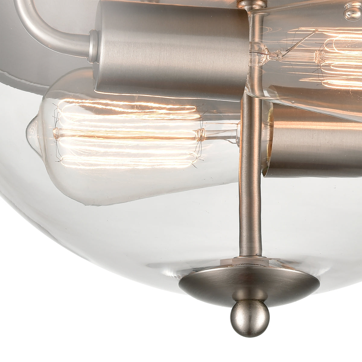 THOMAS CN280232 Astoria 13.5'' Wide 2-Light Flush Mount - Brushed Nickel