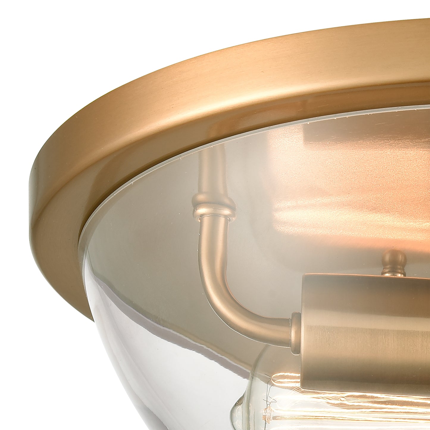 THOMAS CN280235 Astoria 13.5'' Wide 2-Light Flush Mount - Satin Gold