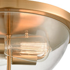 THOMAS CN280235 Astoria 13.5'' Wide 2-Light Flush Mount - Satin Gold