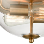 THOMAS CN280235 Astoria 13.5'' Wide 2-Light Flush Mount - Satin Gold