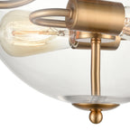 THOMAS CN280285 Astoria 15'' Wide 2-Light Semi Flush Mount - Satin Gold