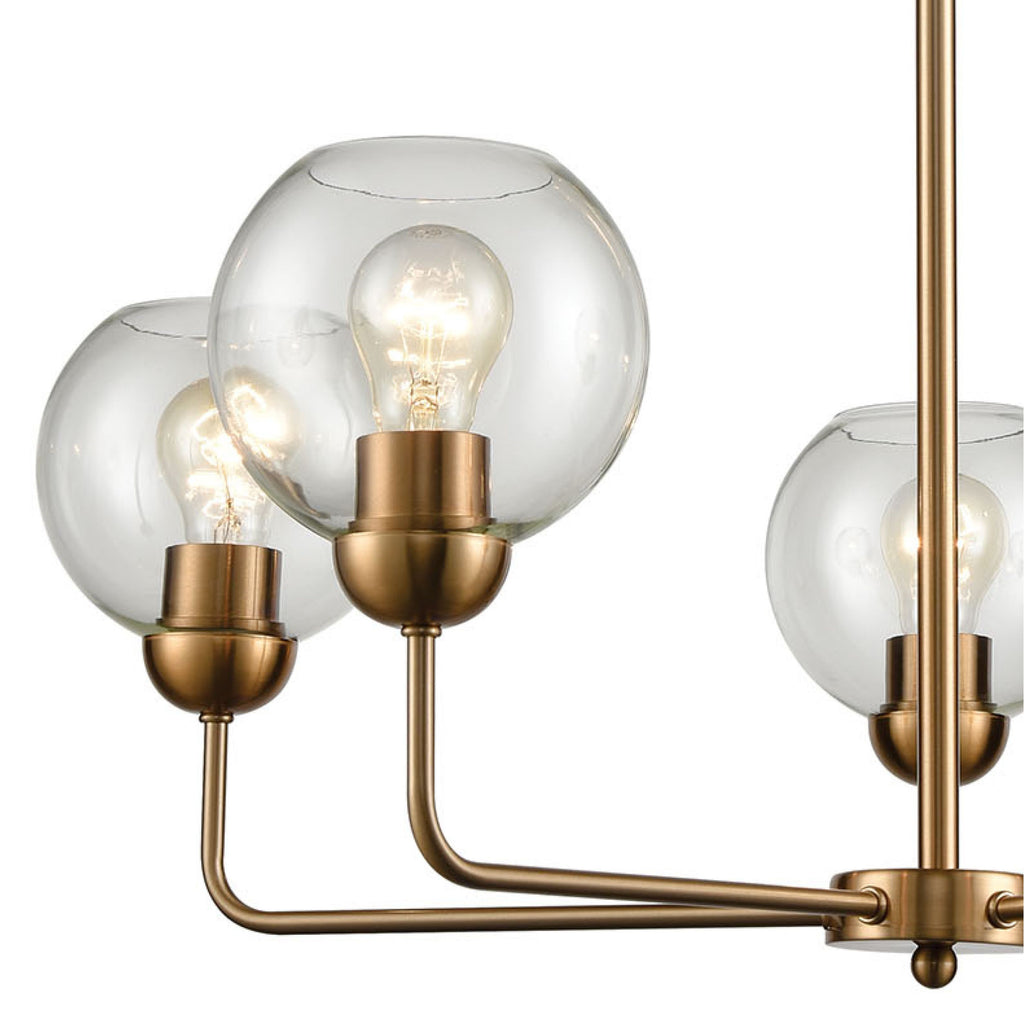 THOMAS CN280525 Astoria 28'' Wide 5-Light Chandelier - Satin Gold