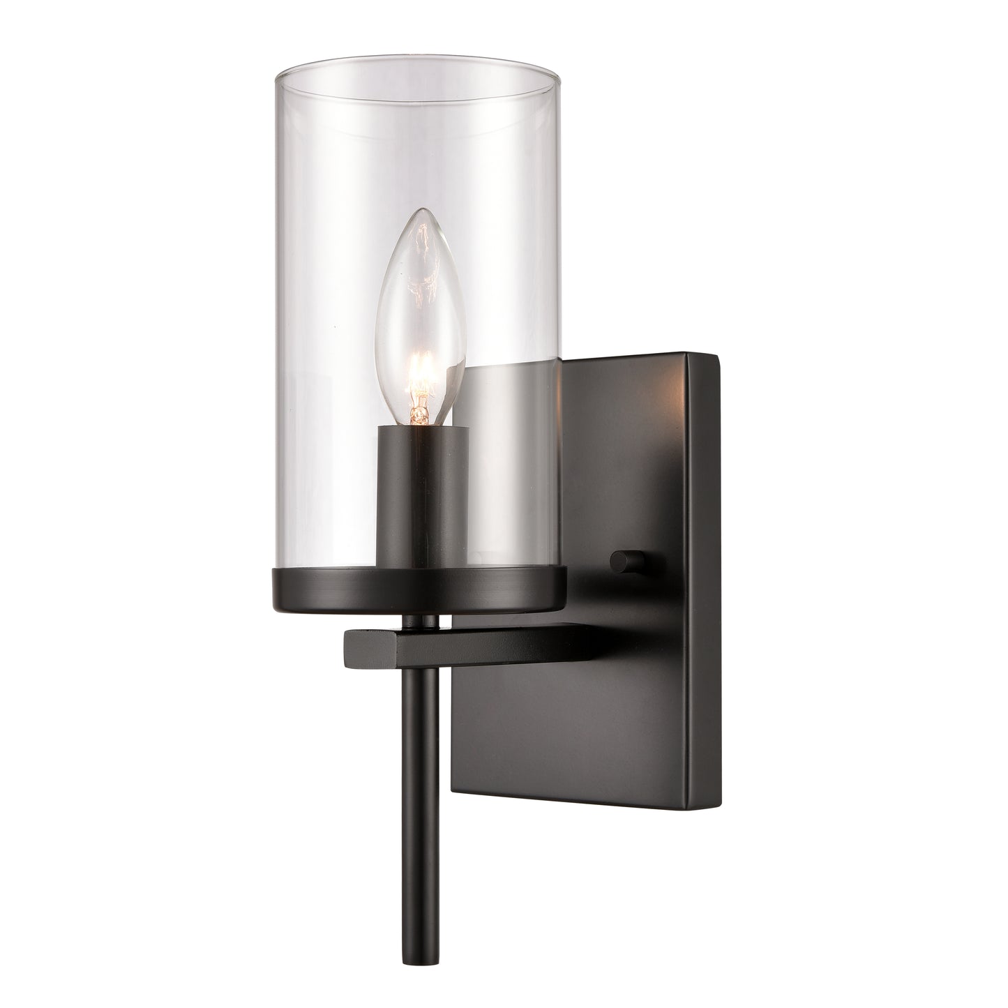 THOMAS CN290126 Oakland 12'' High 1-Light Sconce - Black