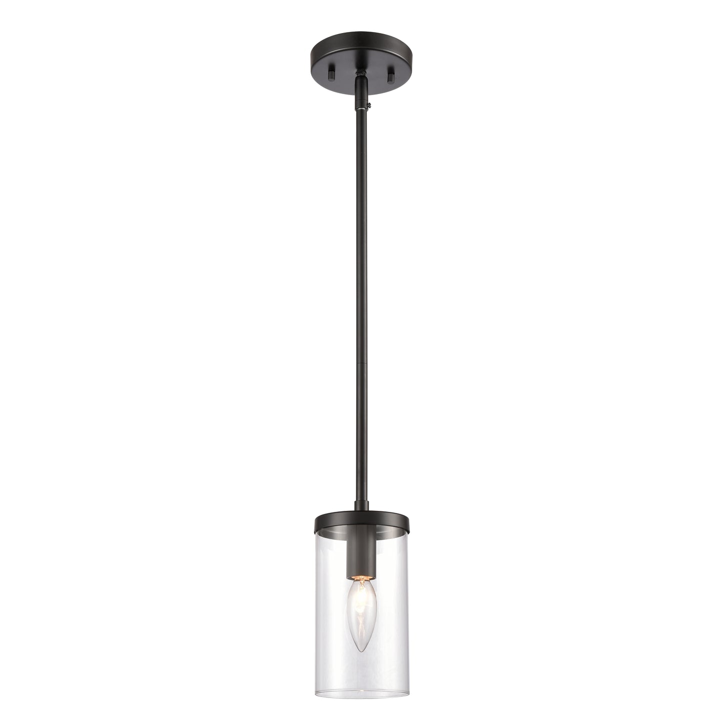 THOMAS CN290156 Oakland 4'' Wide 1-Light Mini Pendant - Black