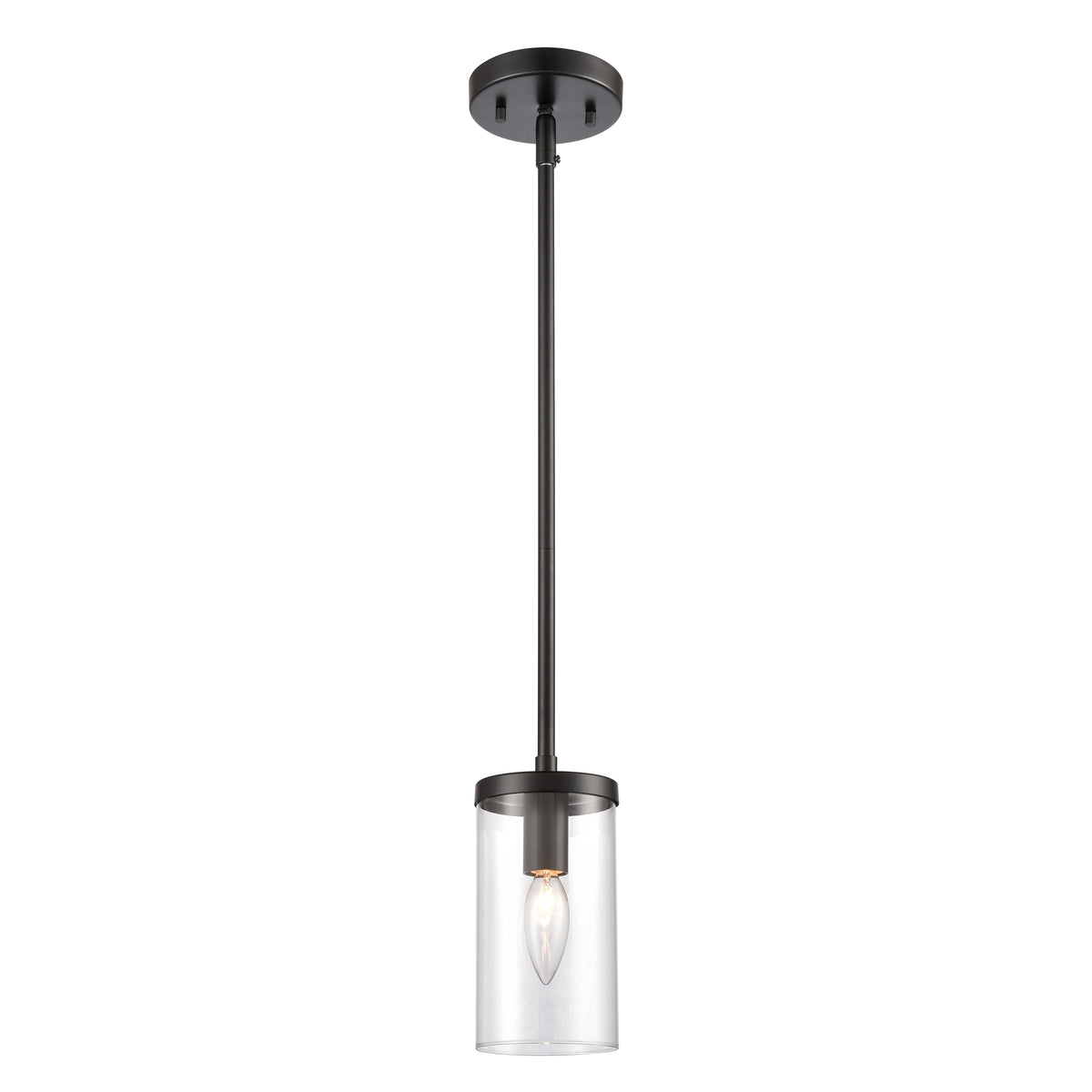 THOMAS CN290156 Oakland 4'' Wide 1-Light Mini Pendant - Black