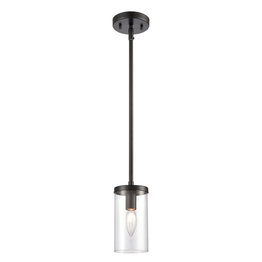 THOMAS CN290156 Oakland 4'' Wide 1-Light Mini Pendant - Black