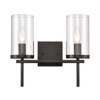 THOMAS CN290216 Oakland 13.5'' Wide 2-Light Vanity Light - Black