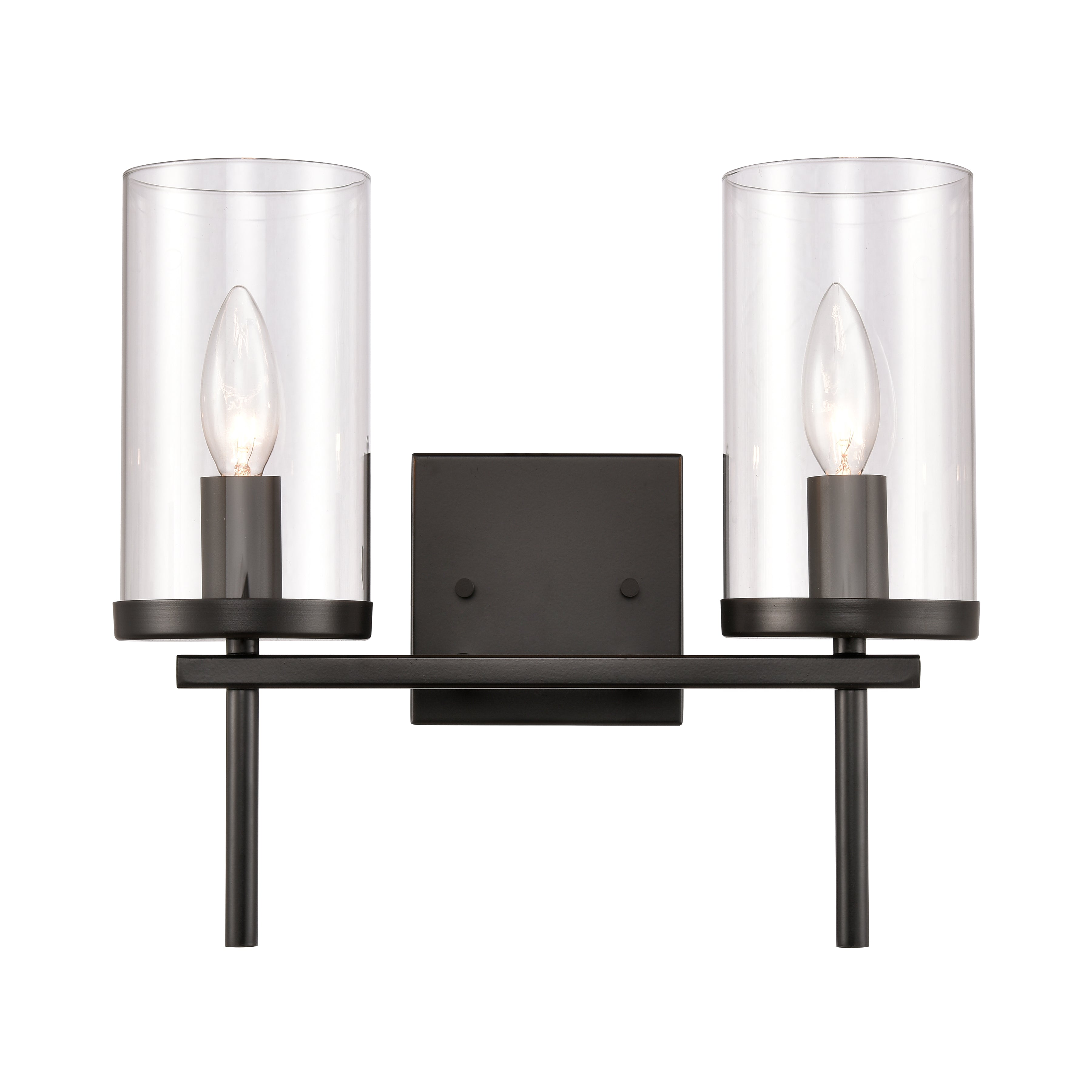 THOMAS CN290216 Oakland 13.5'' Wide 2-Light Vanity Light - Black