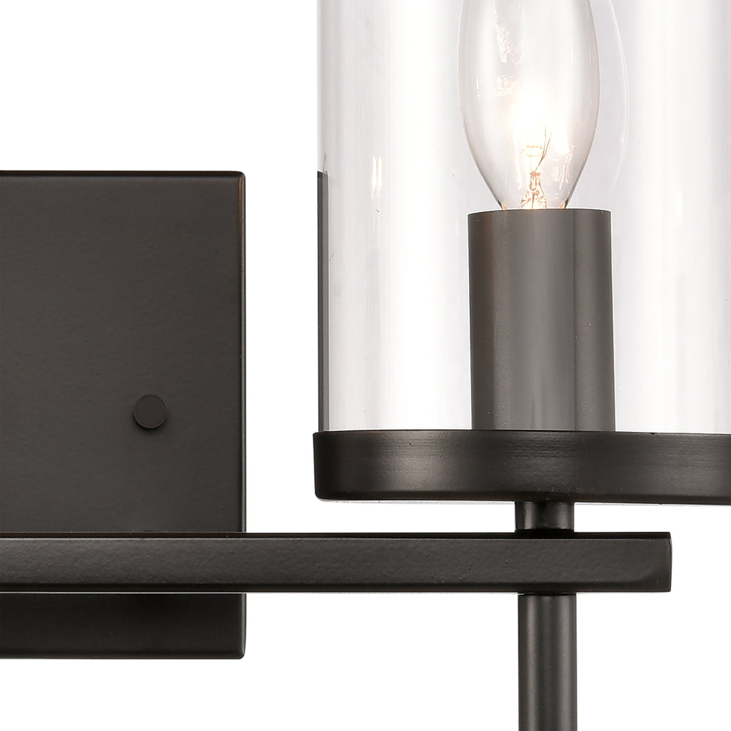 THOMAS CN290216 Oakland 13.5'' Wide 2-Light Vanity Light - Black