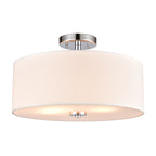 THOMAS CN290283 Oakland 16'' Wide 2-Light Semi Flush Mount - Chrome