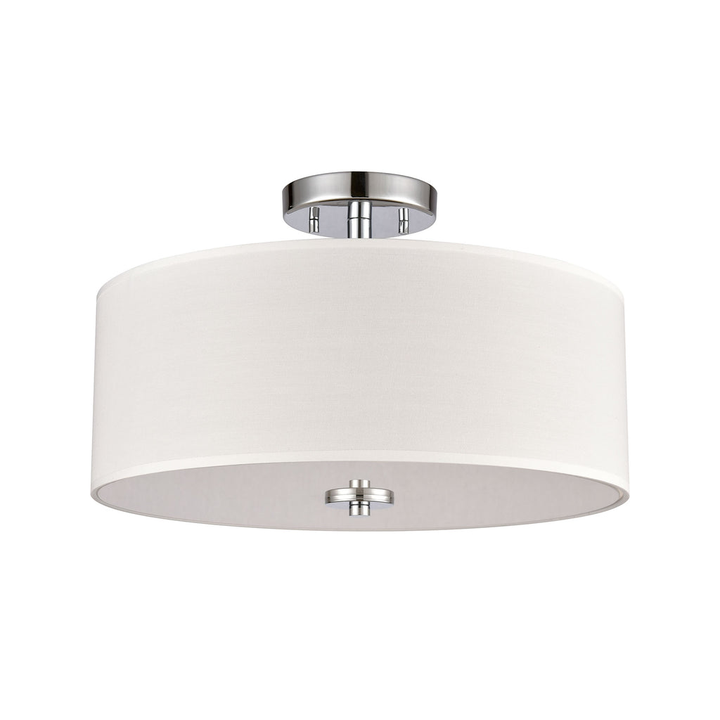 THOMAS CN290283 Oakland 16'' Wide 2-Light Semi Flush Mount - Chrome