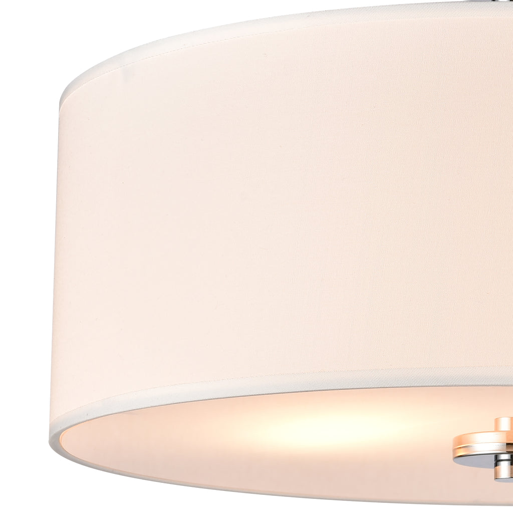 THOMAS CN290283 Oakland 16'' Wide 2-Light Semi Flush Mount - Chrome