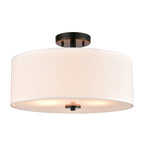 THOMAS CN290286 Oakland 16'' Wide 2-Light Semi Flush Mount - Black
