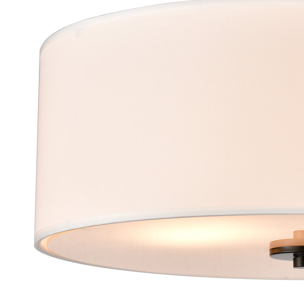THOMAS CN290286 Oakland 16'' Wide 2-Light Semi Flush Mount - Black
